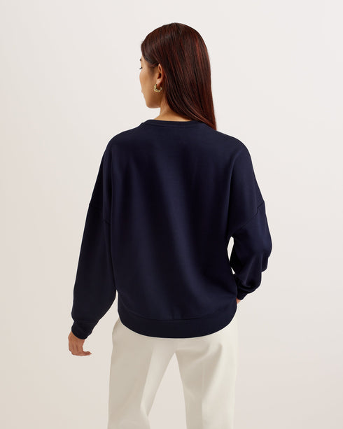 BAYLEYY-Tops-Sequin Graphic Sweat- Ted Baker Romania